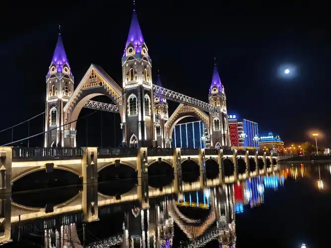 布尔津河堤夜市